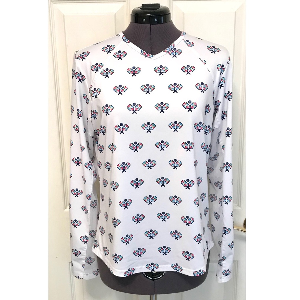 San Soleil Pickleball UnderServed Long Sleeve Tee UPF 50
